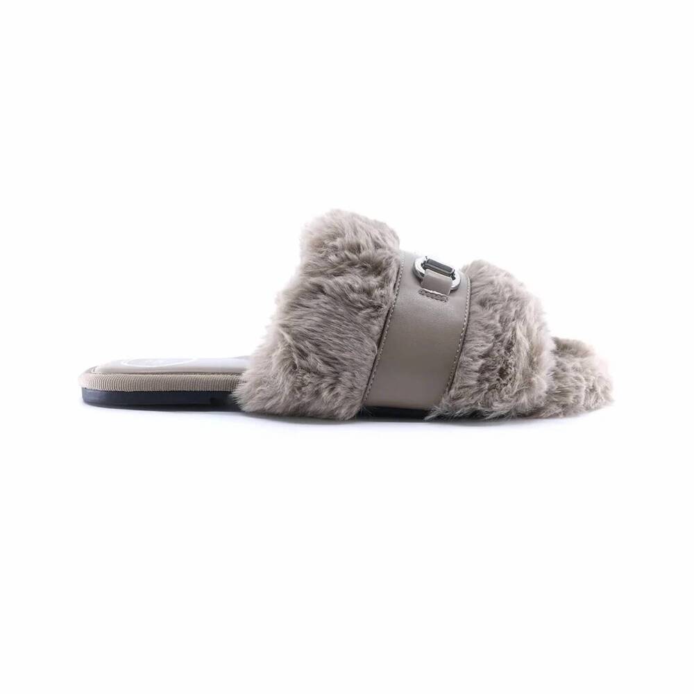 NEW SOLEI SEA women's hanni horsebit buckle slide in mink